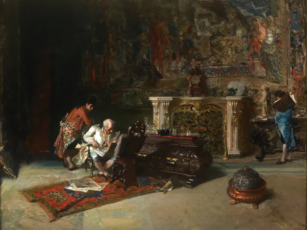 The Print Collector av Mariano Fortuny Marsal