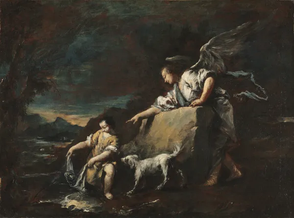 Tobias and the Angel av Francesco Guardi
