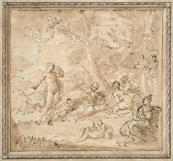 Apollo and Daphne (mid-17th century) av Pier Francesco Mola