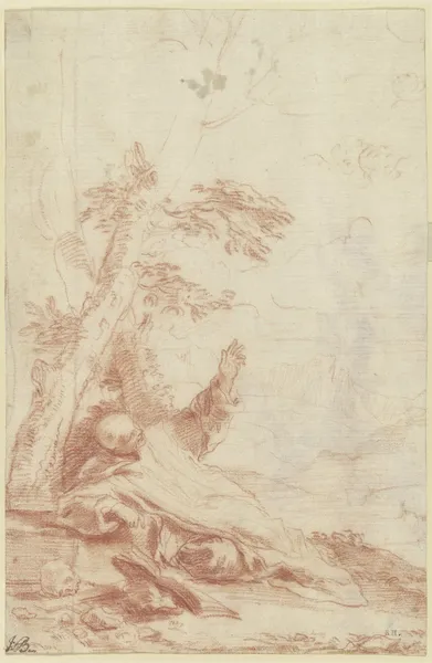 Vision of Saint Bruno av Pier Francesco Mola