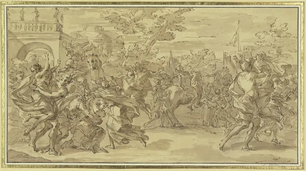 Abduction of the Sabine women av Francesco Solimena