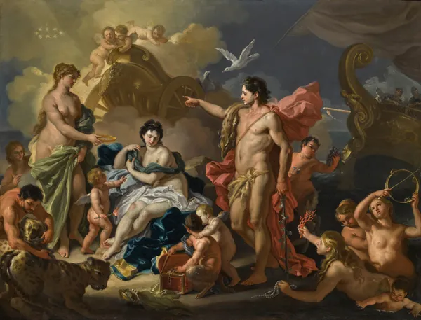 Bacchus And Ariadne av Francesco Solimena
