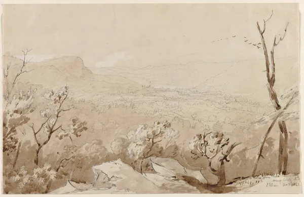 A View from Bald Mountain, Orange County, N.Y. av Jasper Francis Cropsey