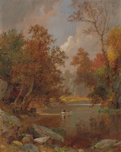 Autumn On The River av Jasper Francis Cropsey
