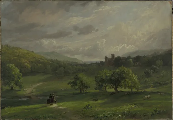 Lulworth Castle av Jasper Francis Cropsey