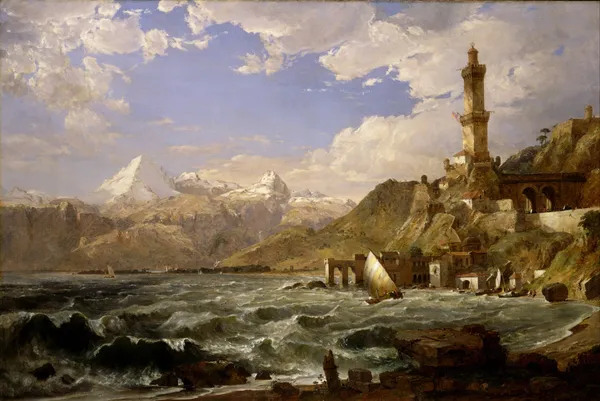 The Coast of Genoa av Jasper Francis Cropsey