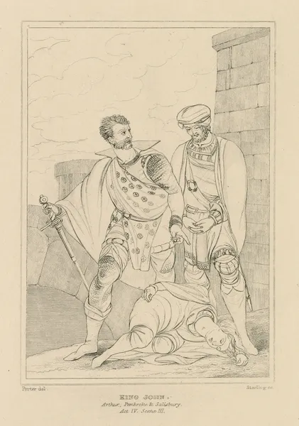 King John, act 4, scene 3, Arthur, Pembroke, Salisbury & c (19th century) av William Francis Starling