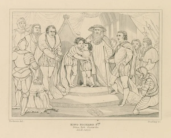 King Richard 3rd, Prince, York, Gloster &c., act III, scene 1 (19th century) av William Francis Starling