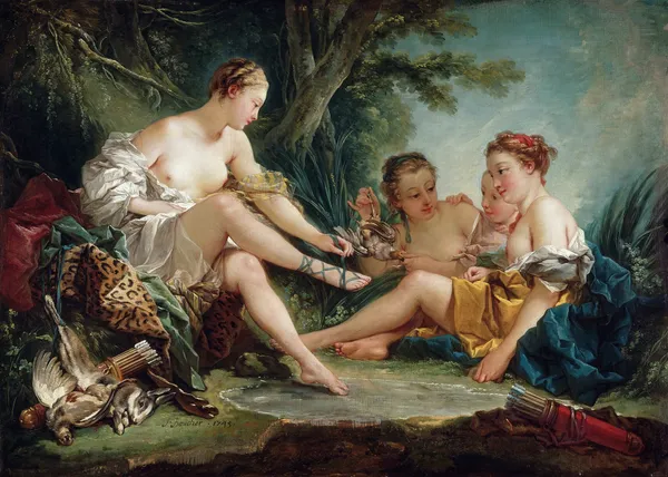 Diana Returning from the Hunt av François Boucher