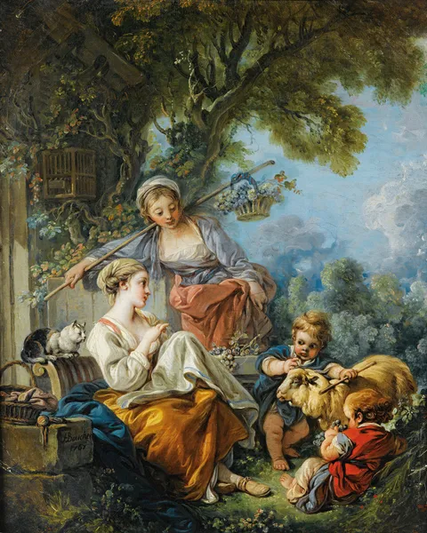 Pastoral Scene av François Boucher