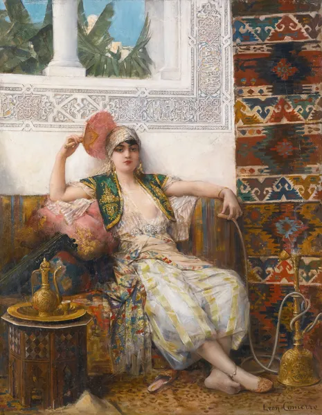Odalisque av Léon François Comerre