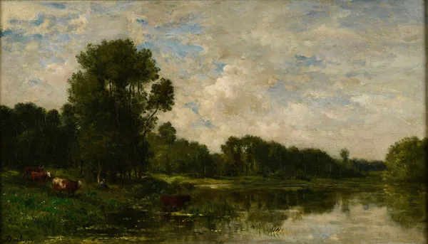 Bords de l’Oise av Charles François Daubigny