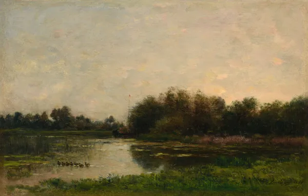 Bords de l’Oise av Charles François Daubigny