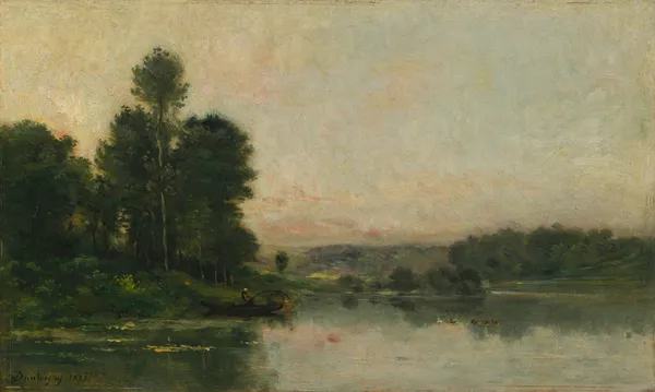 The Hillsides of Méry-sur-Oise, Opposite Auvers av Charles François Daubigny