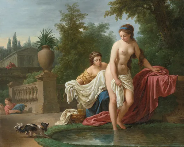 David and Bathsheba av Louis-Jean-François Lagrenée