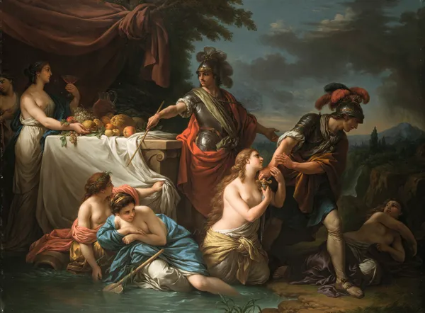 Ubalde et le chevalier Danois av Louis-Jean-François Lagrenée