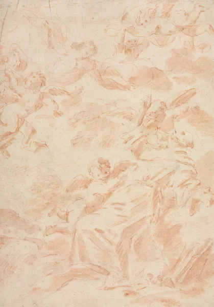 The Stigmatization of Saint Francis (first third 1700s) av François Lemoyne