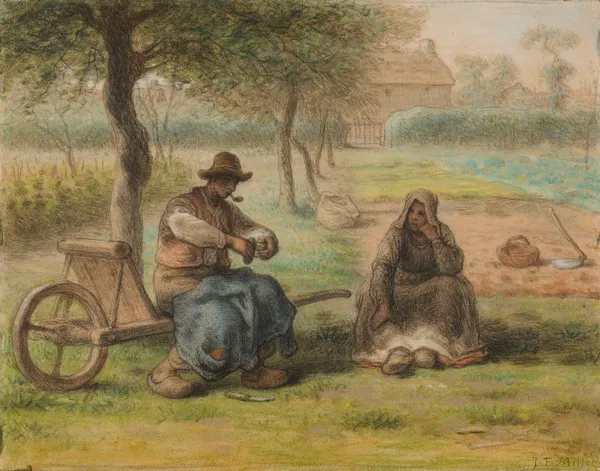 Le Repos au milieu du jour av Jean-François Millet