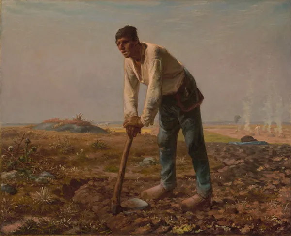 Man with a Hoe av Jean-François Millet