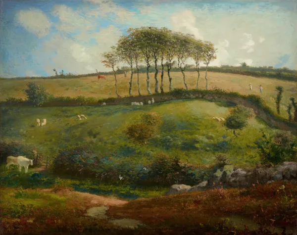 Pasture near Cherbourg (Normandy) av Jean-François Millet