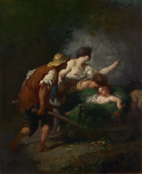 Return from the Fields av Jean-François Millet