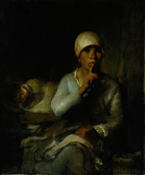 Woman and Child (Silence) av Jean-François Millet