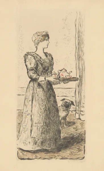 Le petit déjeuner av Jean François Raffaëlli