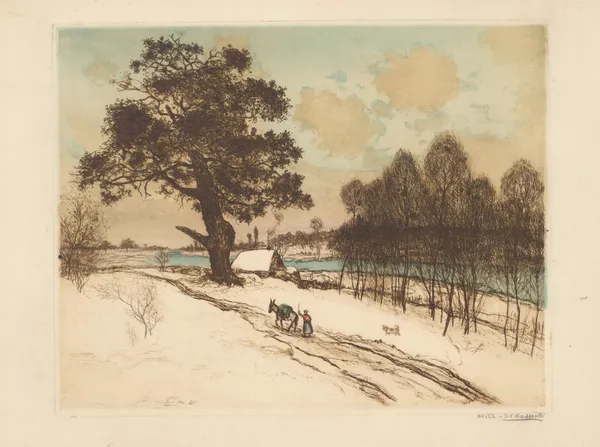 Le vieux chêne av Jean François Raffaëlli