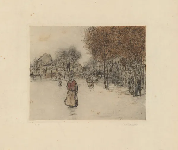 Route de la révolte, à Neuilly av Jean François Raffaëlli