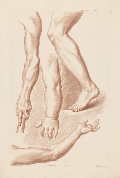 Composition with Arms and Legs av Louis-François Roubiliac