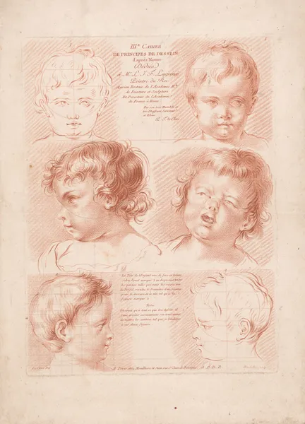 Six children’s heads av Louis-François Roubiliac