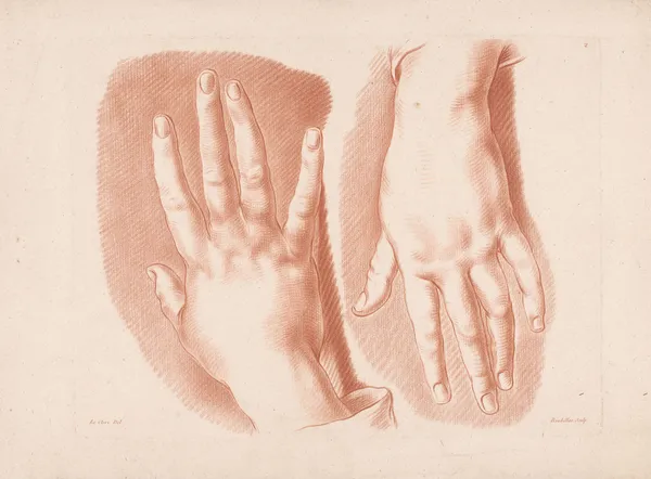 Two hands av Louis-François Roubiliac