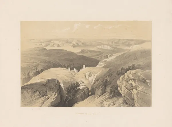 Couvent de Saint Saba av François Stroobant