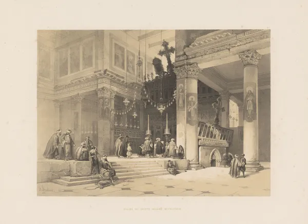 Église de sainte Hélène. Bethléhem av François Stroobant