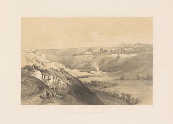 Jérusalem vu de la montagne des oliviers av François Stroobant