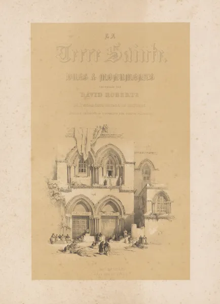 La terre sainte. Vues & monuments – Title page av François Stroobant