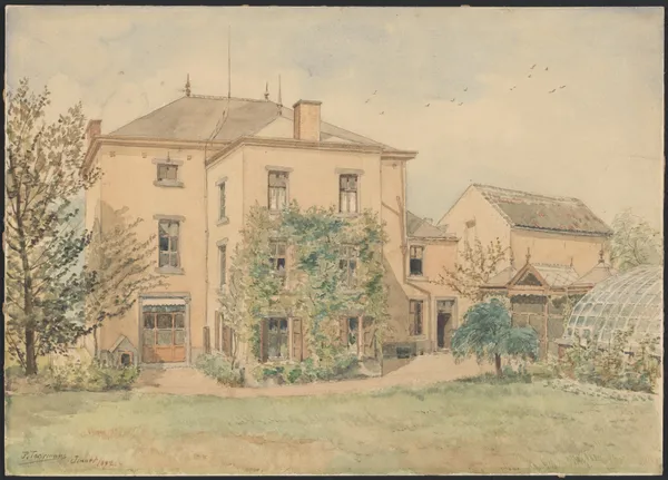 Maison de la famille du notaire Emile Jacqmain-Boucqueau (Bouqueau) à Jumet av Jean-François Taelemans