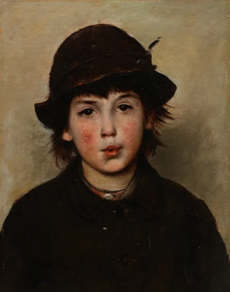Whistling Boy av Frank Duveneck
