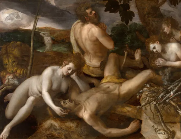 The Lamentation over Abel av Frans Floris