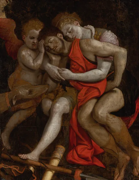 Venus Mourning The Death Of Adonis av Frans Floris