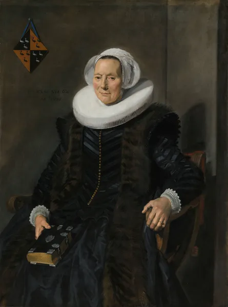 Portrait of Maritge Claesdr Vooght av Frans Hals