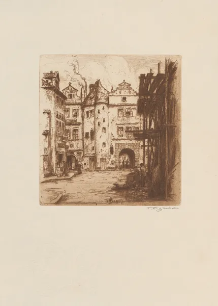 The entrance into the Týn Court av Tavík František Šimon