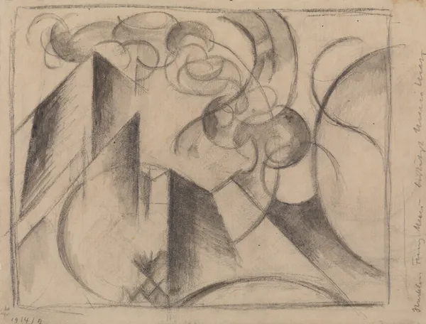 Abstrakte Zeichnung av Franz Marc