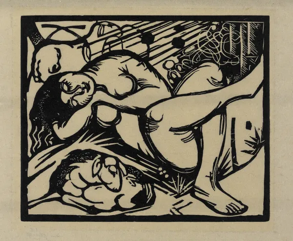 Schlafende Hirtin av Franz Marc