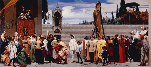 Cimabue’s Madonna Carried in Procession av Frederic Leighton