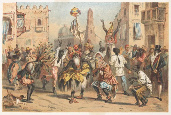 Dia de reyes, the holy kings day av Pierre Toussaint Frédéric Mialhe