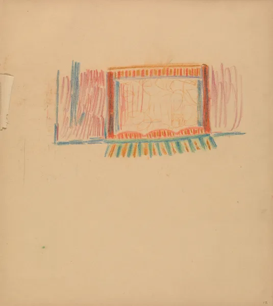 Cave of the Golden Calf; Study for Stage av Spencer Frederick Gore