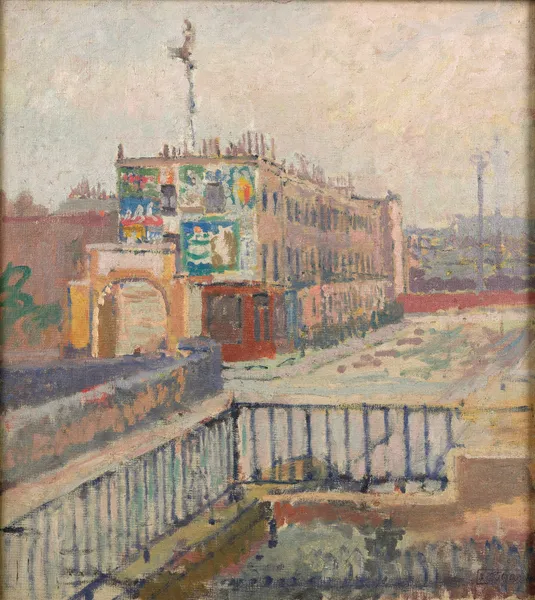 Hampstead Road, Camden Town av Spencer Frederick Gore