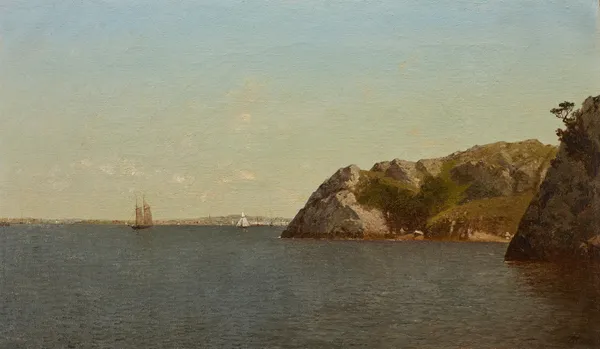 Newport, Rhode Island (Beacon Rock) av John Frederick Kensett