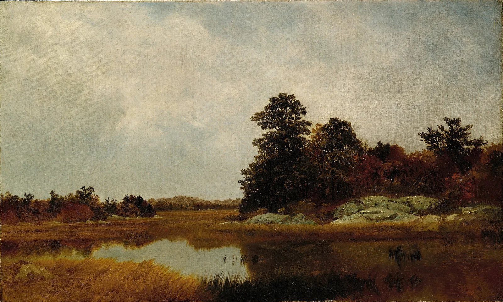 October in the Marshes av John Frederick Kensett